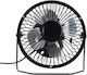 Floor Fan with 13cm Diameter Black