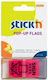 Hopax Film Autocolant Index 45 X 25mm Set 50 Foi Stick'n Pop-up Semnează Aici Roz