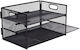 Relaxdays Suport Pentru Articole De Birou 3 Niveluri 20.5 X 32.5 X 23.5 Cm Metal Negru