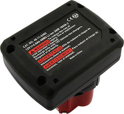 Avizar 12V Lithium-Ionen Batterie 4000mAh 48Wh Milwaukee M12 C12b Werkzeug Schwarz Rot Avizar 12V Lithium-Ionen Batterie 4000mAh 48Wh Milwaukee M12 C12b Werkzeug Schwarz Rot