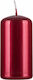 Donau Home Standard Pillar Candle Lacquer 50x100mm 4 Pcs Red Metallic Gloss