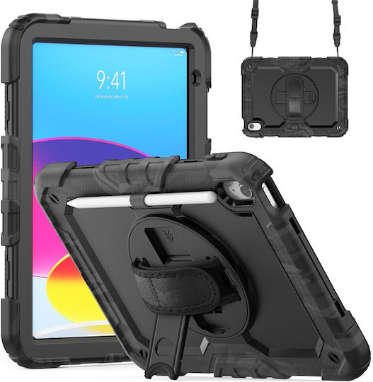 Flip Cover Rotating Black (Ipad 11 (2025 / 2024) / 10th Gen 10.9 (2022))