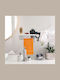 Relaxdays Raft De Baie Montat Pe Perete Plastic 30x10.5x9cm Albă