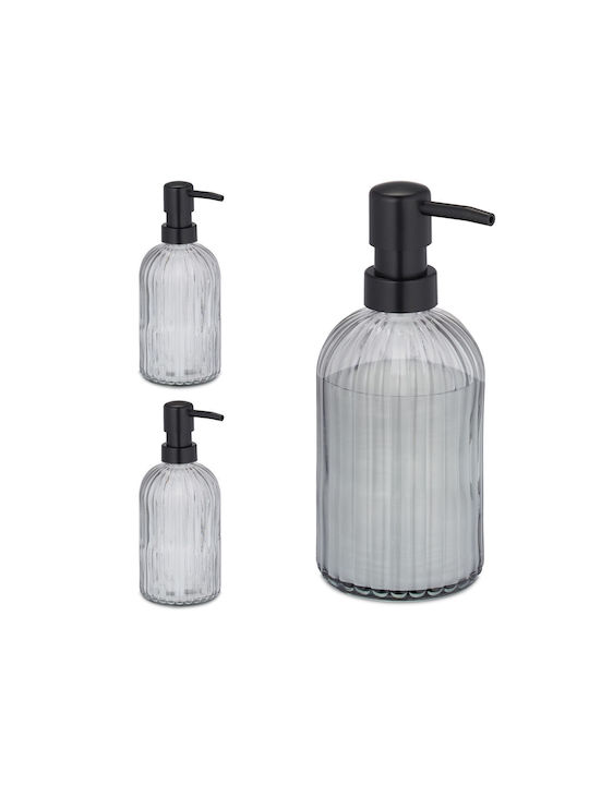 Relaxdays Dozator De Bucătărie Din Sticlă Transparent 400ml