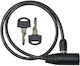 Bike Lock Key 0.6x65cm Black Xqmax Black