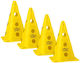 Set 4 Training Cones 30 Cm Yellow Pt4-13h-y Yellow
