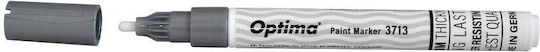 Optima Marker Farbe 3713 2,0mm Runde Spitze 1-2mm Schreibstärke Silber