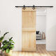 Sliding Door Natural Black 70 x 210 cm 3445061 ...