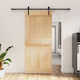 Sliding Door Natural Black 90 x 210 cm 3444914 ...