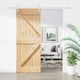 Sliding Door Natural White 85 x 210 cm 3445171 ...