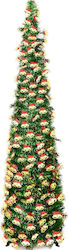 Foldable Artificial Green Christmas Tree 150 Cm Eye-catching Holiday Decoration Foldable Artificial Green Christmas Tree 150 Cm Eye-catching Holiday Decoration