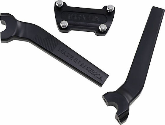 Thrashin Supply Co Монтиране На Волана 25,4мм +24см Tsc-9525-1 Harley Davidson Flhrci 1450 Efi 02-06 Harley Davidson Flhtcui 1450 Efi 03-06 1бр Черен