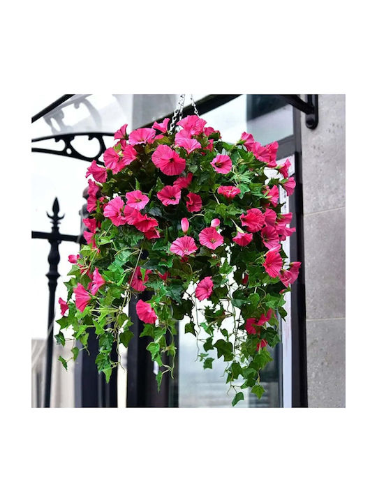 Dekorative Künstliche Begrünung Hängetopf Rossima Petunie Rosa Farbe