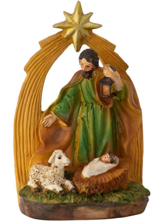 Figurine De Crăciun Sfânta Familie Nașterea Lui Hristos 13cm Iosif