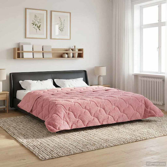 vidaXL Doppelbettbezug 200x200 Rosa