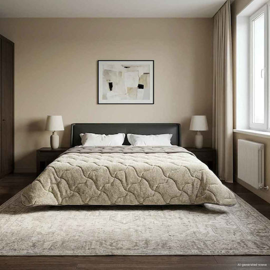vidaXL Duvet Cover Super King 220x240 Light Grey