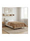 vidaXL Einzelbettbezug 135x200 Taupe