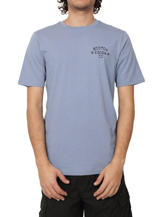 Scotch & Soda Artwork T-Shirt Hellblau
