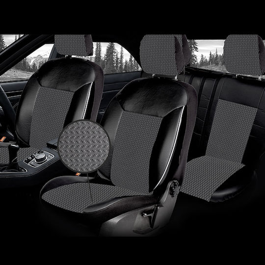 Kokkinoplitis Car Covers Set 12 Pieces Black