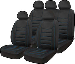 Cartech Καλυμματα Καθισματων Full Set Perfect Feeling 11τμχ Διαιρουμενο Pvc Maypo-μπλε Υψηλης Ποιοτητας
