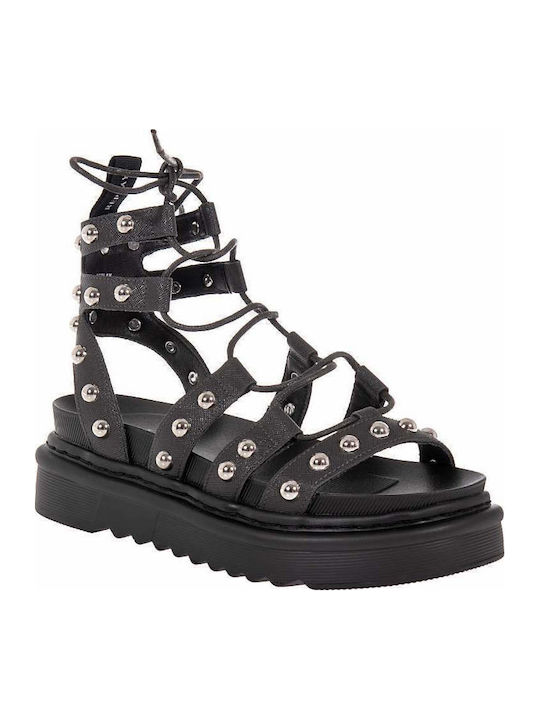 Γυναικεία Σανδάλια Flatforms Μαύρα
