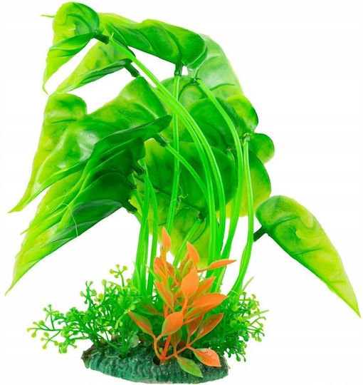 Aqua Natura Pflanze Aquariendekoration Grün Kunststoff 15-20cm Aquariengestaltung
