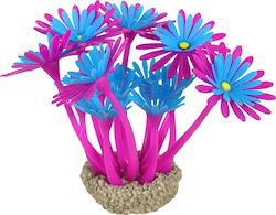 Zolux Aquarium Decoration Flowers 3 Purple Blue Fluorescent