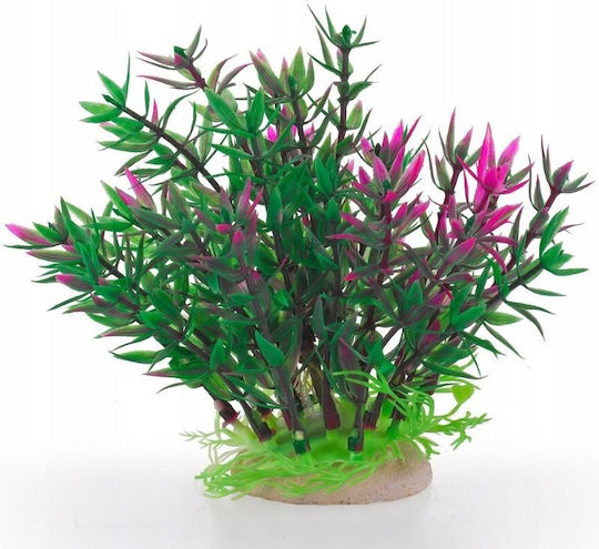 Aqua Natura Decorațiune Acvariu Plantă Plastic Verde 12 Cm Lăstari Roz