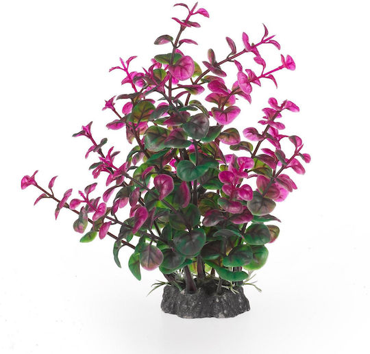 Aqua Natura Plant Decorațiune Acvariu Plantă Artificială Verde-Mov Din Plastic 20 Cm Peperomia