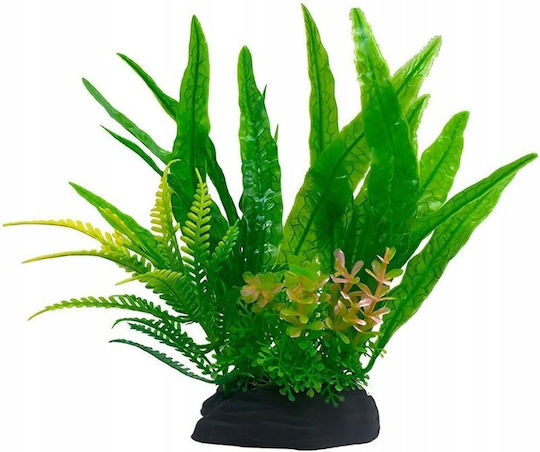 Aqua Natura Plantă Decorativă Pentru Acvariu Verde Din Plastic 18 Cm Ferigă Pădure Alge Marine