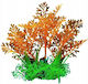 Aqua Natura Plant Decorațiune Acvariu Portocalie Plastic 12 Cm Bază Iarbă