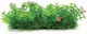Aqua Natura Plant Aquarium Decoration Green Plastic 10 Cm Trough Pot Single Pink Flowers