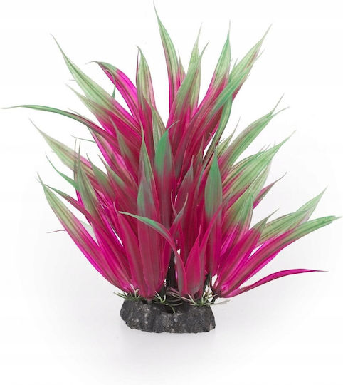 Aqua Natura Plant Decorațiune Acvariu Plantă Artificială Iarbă Roz Închis Plastic 20 Cm
