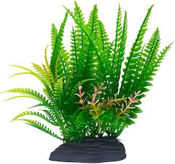 Aqua Natura Plant Aquarium Decoration Green Plastic 18 Cm Fern Yellow Tips