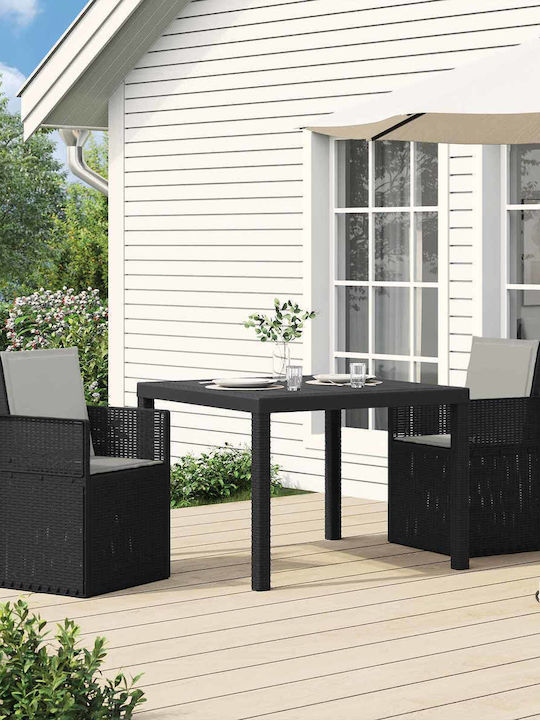 vidaXL Outdoor Chair Polypropylene Light Gray w...