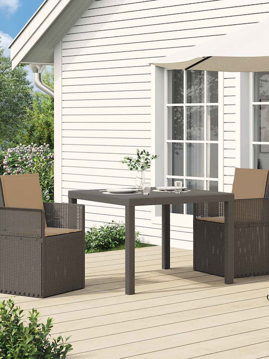 Outdoor Chair Polypropylene Light Gray with Cus...