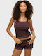 Women's Lingerie Top Striped Red