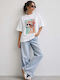 Γυναικείο Oversized T-shirt Λευκό