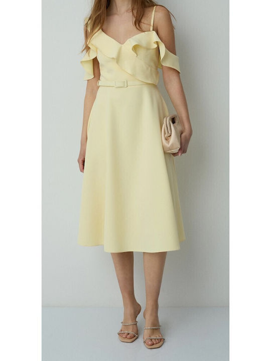 Rochie De Vară Pentru Nuntă / Botez Galben