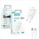 Apokin Charger with USB-C Port and USB-C - Lightning Cable 35W Power Delivery White