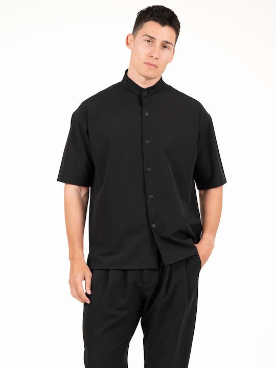 Long Sleeve Black Overshirt