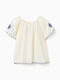 Kids Short-Sleeved Top Ecru