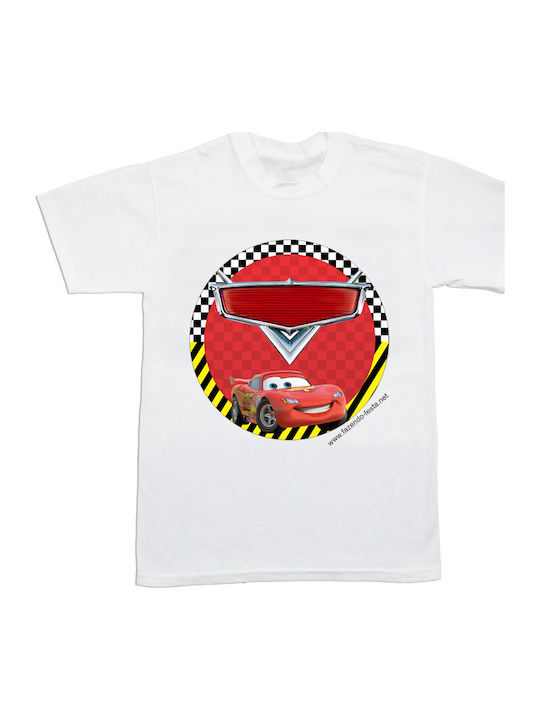 Παιδικό T-shirt Λευκή Cars