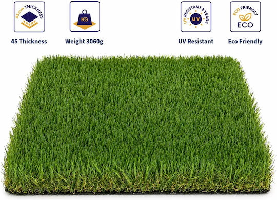 Synthetic Lawn Tile 1x1m And Pile Height 45mm In Beige Colour Price Per Square Meter