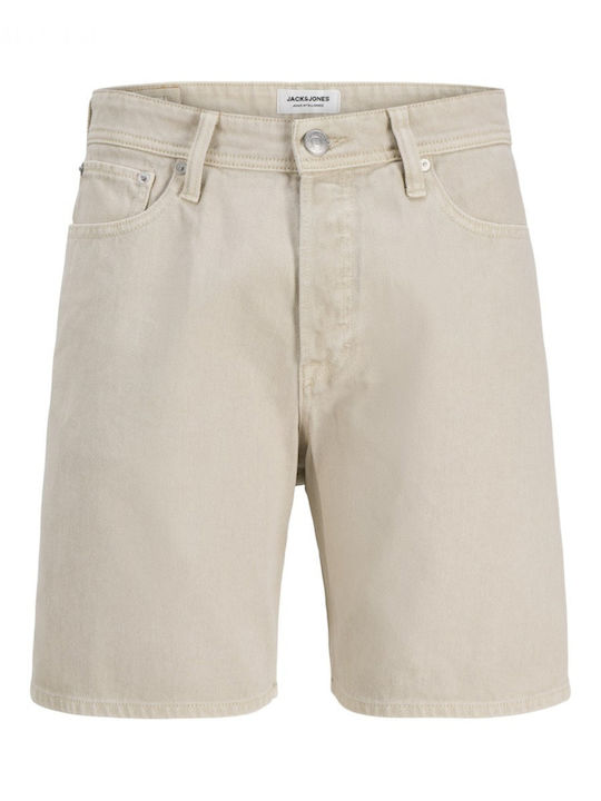 Jack & Jones Men's Denim Bermuda Ecru