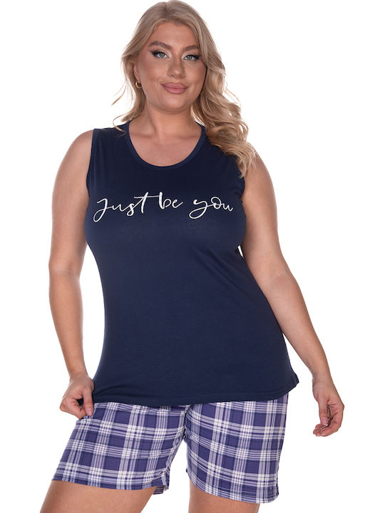 Comfort Summer Women's Pyjamas Set Blue