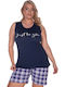 Comfort Summer Women's Pyjamas Set Blue