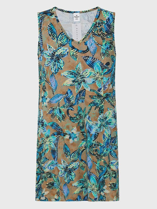Passion Summer Women's Nightgown Brown/Blue