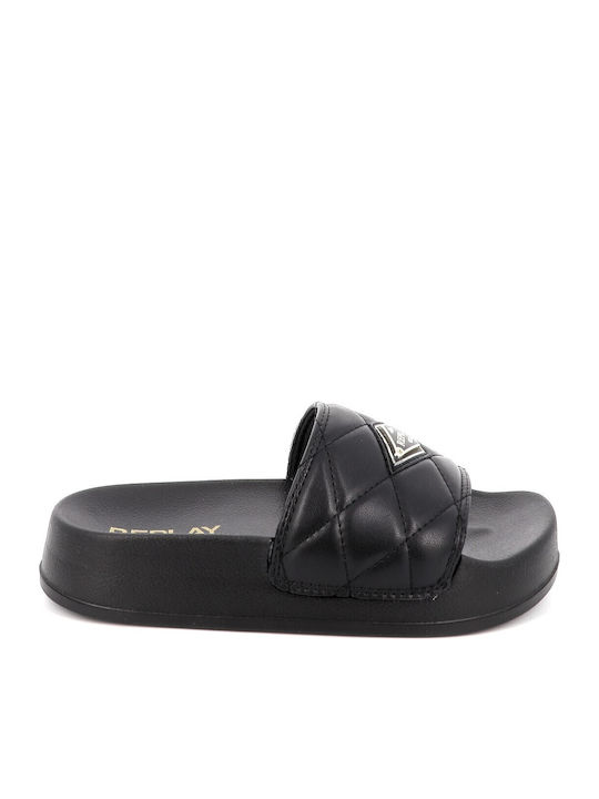 Women's Flat Sandals Flatforms Black