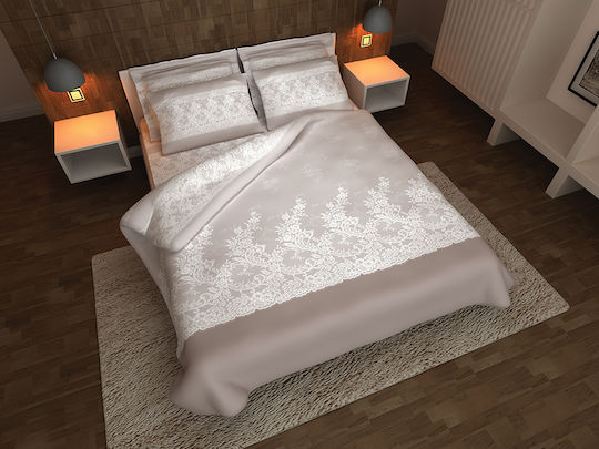 Charalambidis Textiles Super-Doppel 160x200+35cm mit Gummibettlaken Beige Charalambidis Textiles Super-Doppel 160x200+35cm mit Gummibettlaken Beige